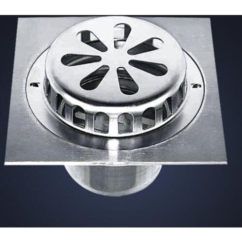 12 * 12 cm 304 Stainless Steel Roof Quick Drain Floor Drain, Prevent Litter Debris From Blocking Outdoor Garden Floor Drains