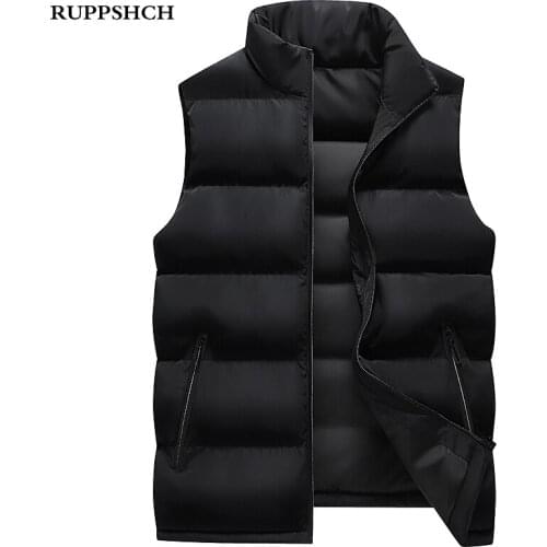 2021 New Men Stand Collar Vest Jacket Men Casual Sleeveless Large Size High Quality Cotton Vest Jacket Men Waistcoat