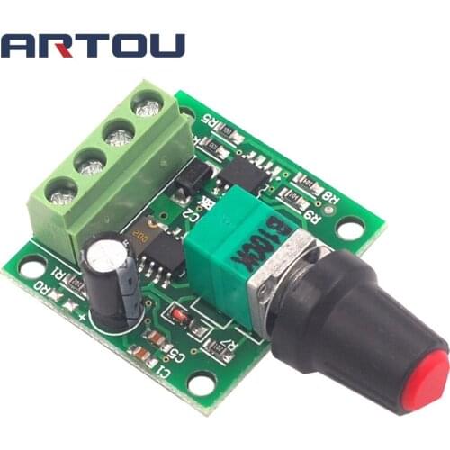 2A Motor Speed Switch Controller PWM Adjustable 1803BK+self-recovery Fuse Voltage DC 1.8V 3V 5V 6V 12V