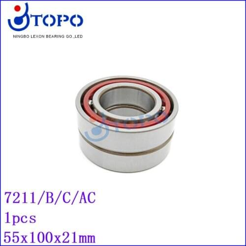 55*100*21 Angular contact ball bearing7211 B/C/AC