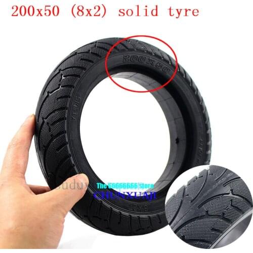 8 X 2'' 200X50 solid Tire ffit for electric Gas Scooter & Electric Scooter wheelchair wheel 8 inch Non-inflatable tubeless tyre