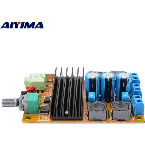 AIYIMA Amplificador TPA3116 Home Power Amplifier Audio Board 2x100W Digital Stereo Mini Amp With MCU Intelligent Soft Control