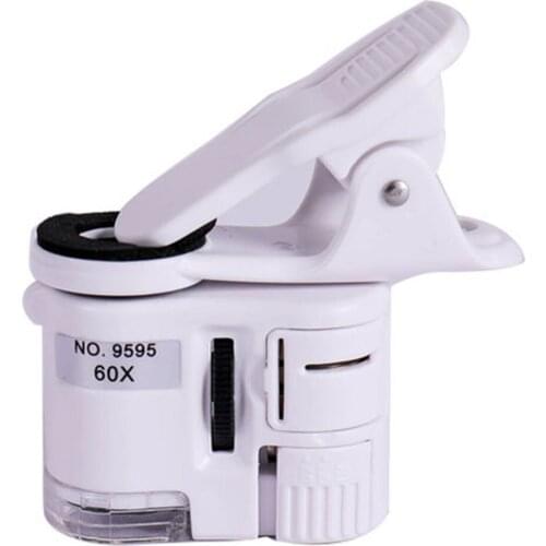 Borescope Three LR43 Power Supply (Included) Surveying Pipes Gadget Inspection Camera 60 Times Microscope Practical Silver