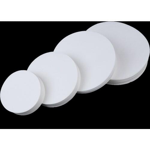 100PCS 7/9/11/12.5cm Laboratory Filter Paper Circular Qualitative Filter Paper Medium Speed Funnel Filter Paper