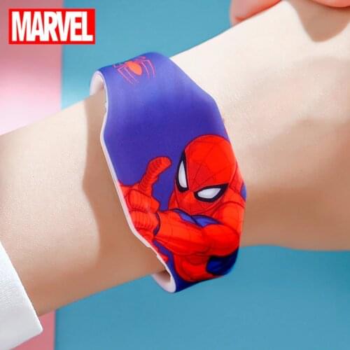 Big Sale Kid Digital Watch LED Light Dazzing Children Time Marvel Boy Spider Men Wristwatch Girl Frozen Princess Clock Teen Gift