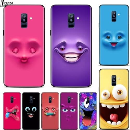 3D funny face For Samsung Galaxy A9S A9 A8S A8 A7 A750 A6S A6 A5 A3 Star Plus 2016 2017 2018 Soft Phone Case