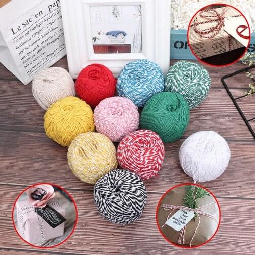 Color Rope Home Decoration DIY Vase Christmas Wedding Accessories Bakers String Cord Crafts