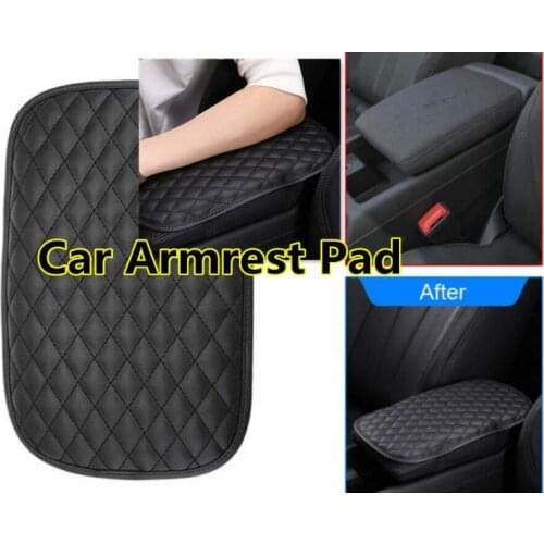 Pu Leather Car Armrest Mat Universal Interior Auto Armrests Storage Box Mats Cushion Cover Armrest Protector Waterproof