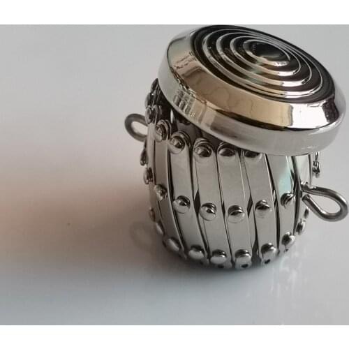 KISSDIY 5PCS small Mesh Silver Metal Purse Frame Kiss Clasp Lock DIY Bag Accessories