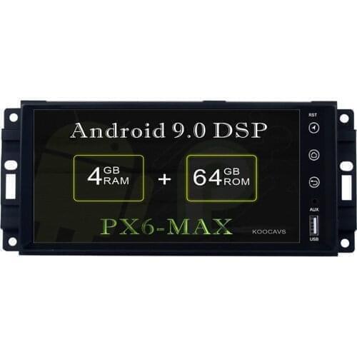 KOOCAVS 7" IPS Android 9.0 Car GPS Radio Player for Jeep Wrangler/Unlimited 2007-2013 4GB+64GB Auto Stereo Multimedia Headunit