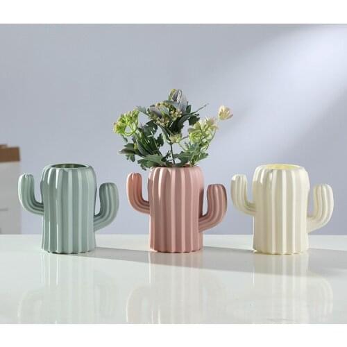 Cute Multifunction Pen holder Cactus Student Stationery Desktop Organizer School Office Pencil Holder Organizer Accessories