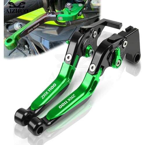 Motorcycle ZRX 1100 CNC Adjustable Clutch Brake Levers Extendable Handbrake Accessories FOR KAWASAKI ZRX1100 1999-2007 2006 2005