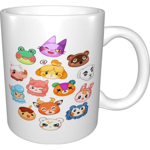 Men Animal Crossing Chibi Mug Coffee Cup Coffee Mug Van Gogh Mugs Funny Wine Glass