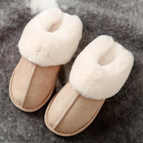 2020 New Fashion Winter Wool Slippers Wool Warm IndoorHome Fur Slippers Ladies House Shoes
