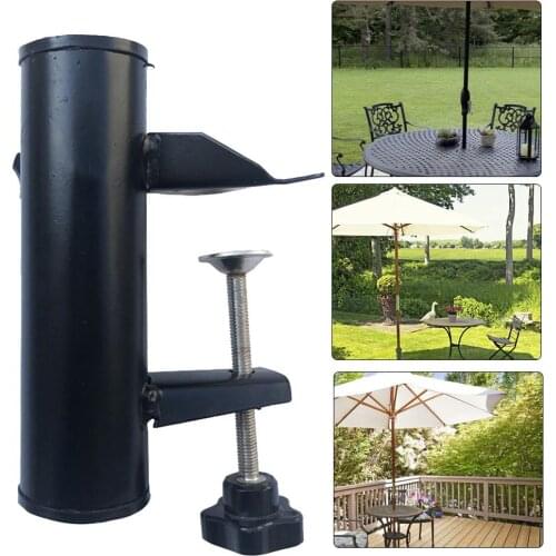 New Hot Sale Portable Stable Parasol Bracket Parasol Holder Umbrella Stand Fixed Clip For Beach Courtyard Balcony