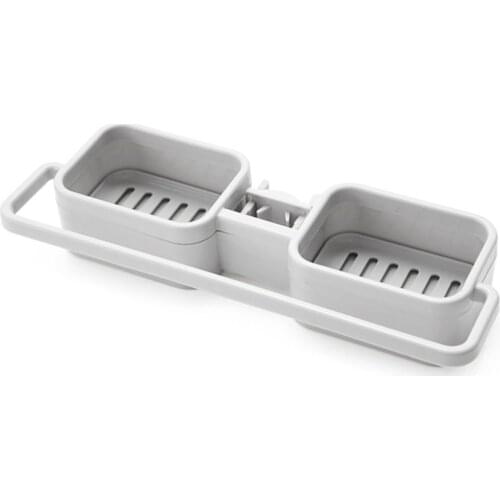 NEW Kitchen Sink Faucet Sponge Soap Storage Organizer Drain Rack Holder Shelf Brush Holder Sink Drain Stand For Rag Sponge Soap