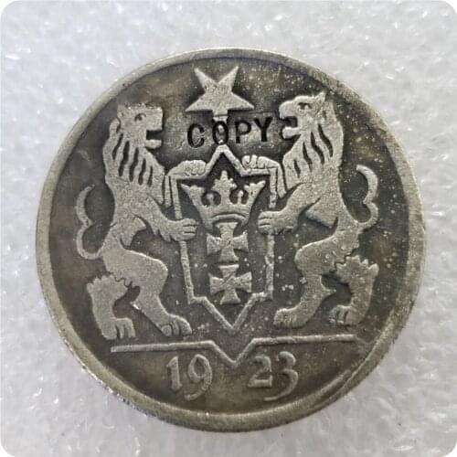 DANZIG 2 GULDEN 1923 Coin COPY commemorative coins-replica coins medal coins collectibles