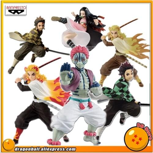 SALE0a "Demon Slayer" Original Banpresto VIBRATION STARS Collection Figure - Tanjiro Kamado Kyojuro Rengoku Nezuko Kamado