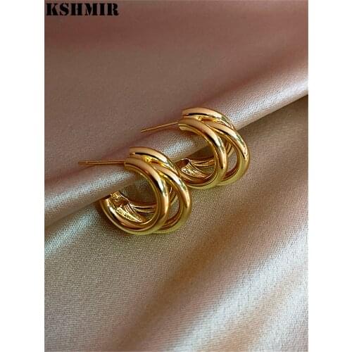 Kshmir Earrings 2020 New fashion circle big Ear Ring temperament earrings 2020