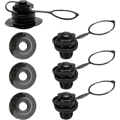 4 Piece Boston Valve Replacement Universal Air Valve for Inflatable Raft Kayak Pool Boat Replacement
