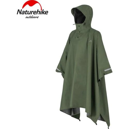 Naturehike New Cape Raincoat Windproof Rainproof Breathable Mountain Outdoor Climbing Hiking Camping Jacket Raincoat Men Women