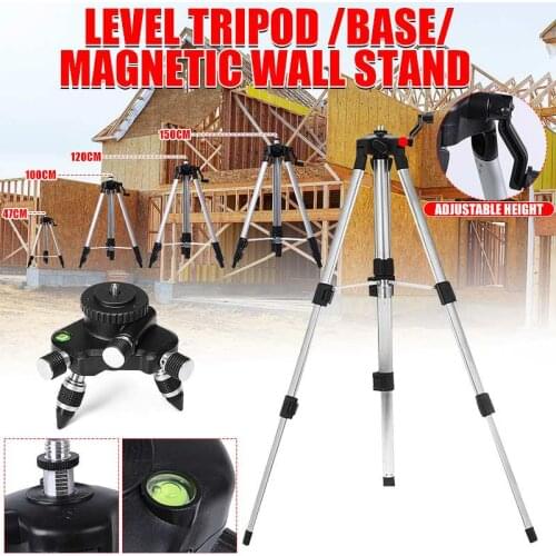 47/100/120/150CM Laser Levels Extendable Tripod Holder Adjustable Aluminium Alloy Tripod Stand Fixed Button Screw Measure tool