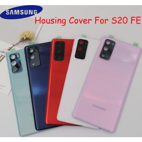 Samsung S20 FE Back Battery Housing Cover Rear Door Repair Panel Case Replacement Parts For Galaxy S20 Fan Editio & Camera Lens
