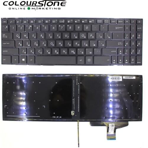 Assembled laptop parts keyboard accessory for Asus N580 M580 Backlit RU keyboard