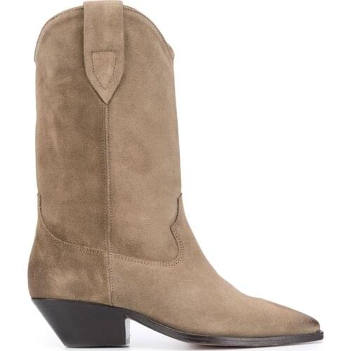 Women Shoes Paris Duerto Textured Style Boots Fashion Western Cowboy Boots