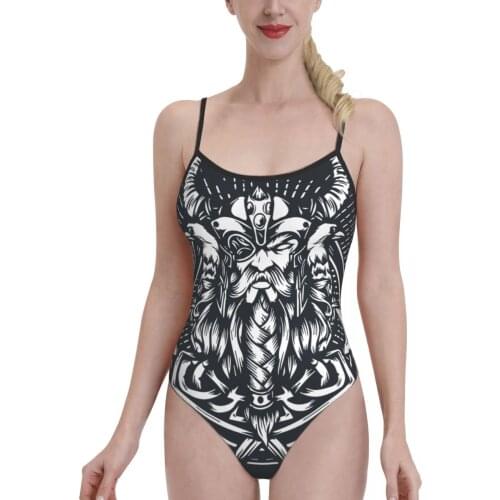 Women 2021 sexy Bikinis Norway Viking Women Swimsuit One-Piece swimsuit Norse Women Beach wear