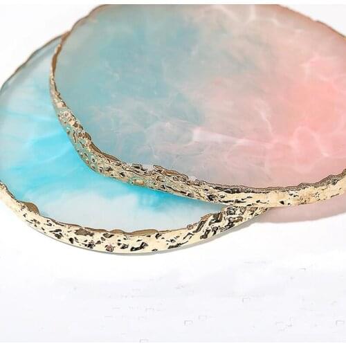 1Pc/10.3*9.2cm Nail Polish Tip Display Nail Art Palette Resin Coaster or nail art Palette Resin design Handmade Palette