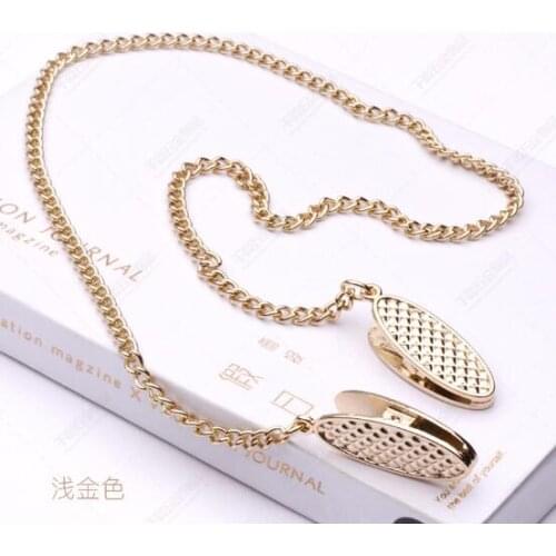 100Sets Napkin Chain Clips Elegant Towel Apron Bib Clip Holders for Elderly Adult Baby Keep Napkin Securely Table Accessory