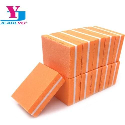 50Pcs Mini Sponge Nail File Emery Professional Buffer Block Sanding Polish Washable Manicure Portable Beauty Art Tool New