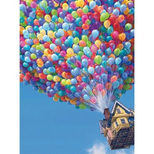 5D DIY Square Round Diamond Embroidery Landscape Mosaic Balloon Hot Air Balloon Pattern Cross Stitch Set Crystal Gift WG2260