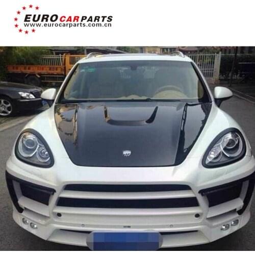 Caynne 958 L style carbon hood scoop for Caynne 958 carbon finber hood cover