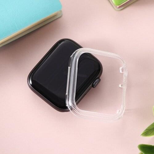 For Apple Watch 6 5 4 SE Series 3 2 Case PC Replaceable Cover Frame Transparent Fashion Bumper Shell for iWatch 44/40mm 42/38mm