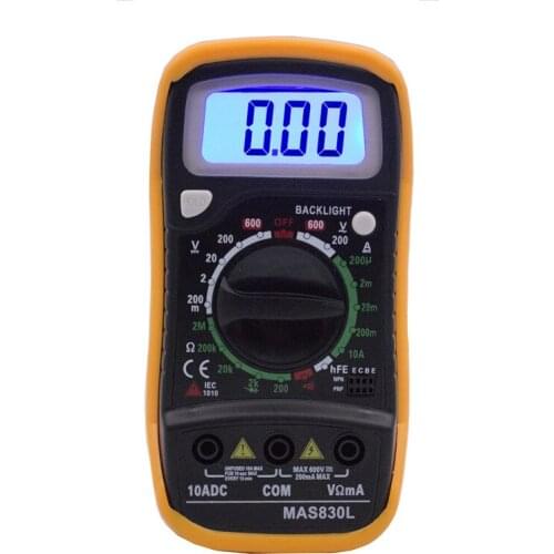 Digital multimeter MAS830L pocket digital display multiplexer XL830L DC current multimete