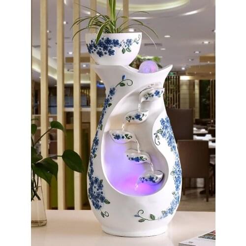 TTWater FountainDecorationLucky Interior Decoration Modern Simple European Living Room Light Luxury Circulating Water TV Cabinet