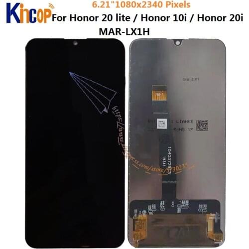 For Honor 20 Lite MAR-LX1H LCD+Touch Screen Digitizer Assembly Replacement for Huawei Honor 10i Honor 210i Screen