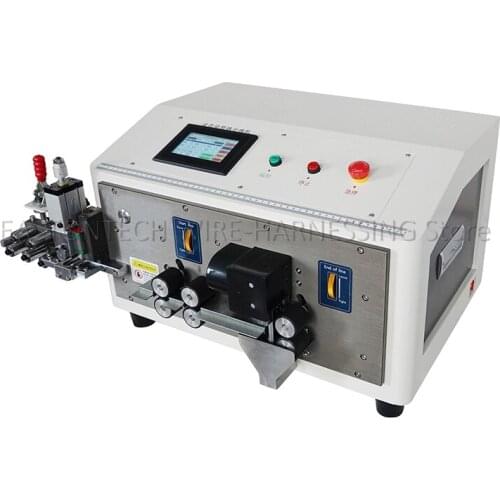 EASTONTECH EW-3045 Pneumatic Flat Ribbon Cable 2P-12P UL2468 2.54mm Red And White PVC Ribbon Stripping Machine