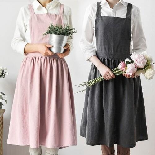 European Aprons For Woman Unisex Senior Pinafore Commercial Restaurant Home Bib Delantal Cocina Fashion Kitchen Cleaning Apron
