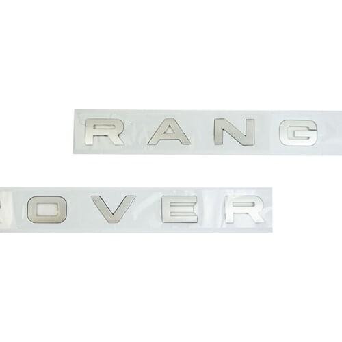 Name Plate Body Parts Silver Color Tailgate Auto Stickers Brand Letter for Range Rover Sport 2014- LR045014 LR045015
