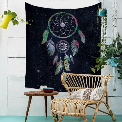 India Mandala Wall Hanging Wall Tapestry Dreamcatcher Printed Hippie Retro Home Decor Yoga Beach Mat