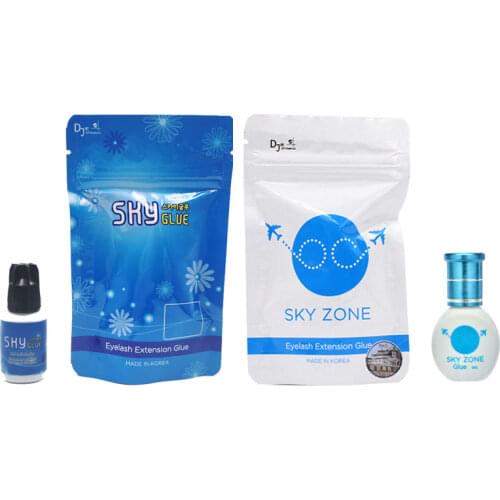 Original Korea Sky Glue for Eyelash Extensions 1-2 seconds fast dry eyelash glue Adhesive S+ type Red Cap/Black Cap Glue