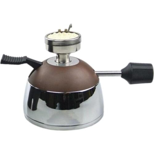 Lightweight Camping Siphon Pot Stove Portable Outdoor Stainless Steel Siphon Mocha Coffee Maker Tea Pot Gas Butane Burner Heater