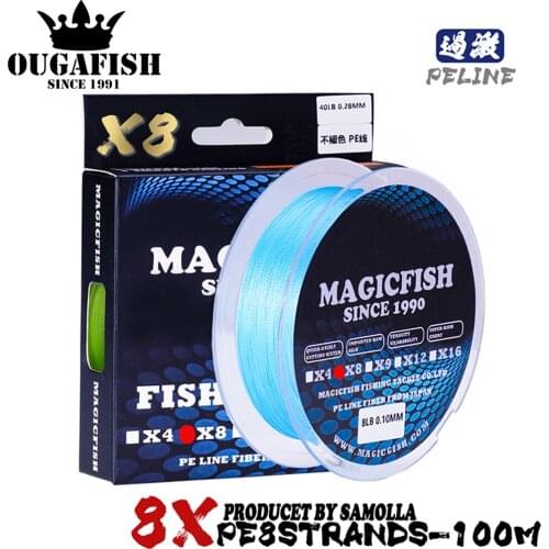 NEW Fishing Line 100M 8X Multifilament PE Trenzado Braided 8 Strands Fishing Accessories Pesca Carpe Fish Mar Angeln Equipment