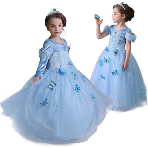 Princess Dress For Girls Cosplay Costume Girl Princess Dress Up Halloween Fancy 4 8 10 Years Birthday Party Children Costume