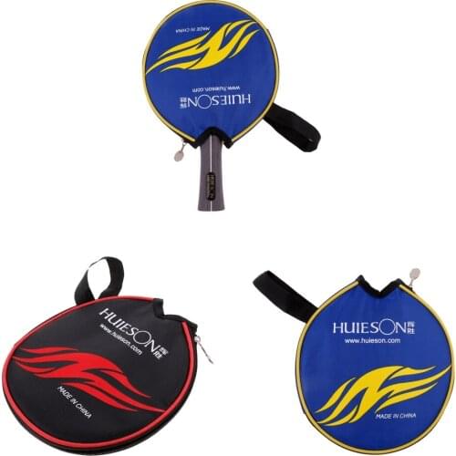 Premium Canvas Table Tennis Racket Pouch Pong Bat Paddle Protection Carry Zip Bag