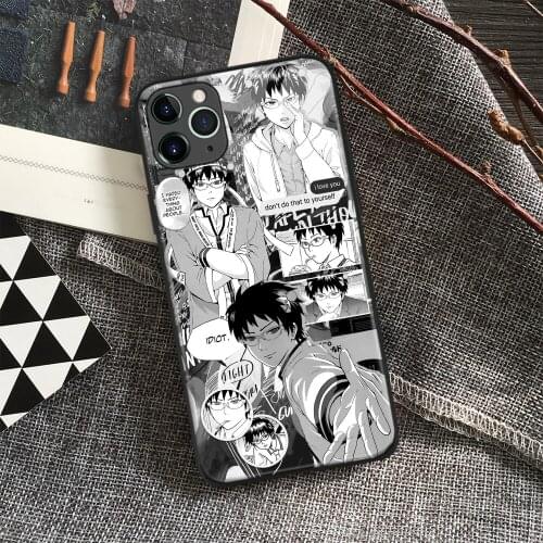 Saiki Kusuo No Sai Nan Manga Anime Soft Silicon Glass Phone Case for IPhone SE 6s 7 8 Plus X Xr Xs 11 12 Mini Pro Max Samsung