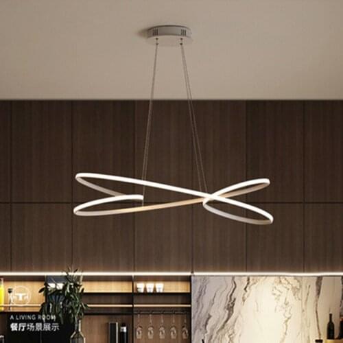 Modern led pendant lights for dining living Kitchen room Black/White Aluminum Pendant lamp lamparas modernas Fixtures 2018 new